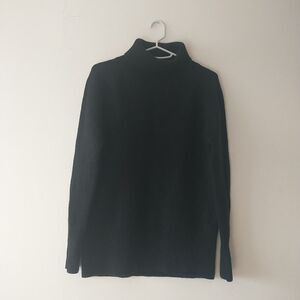 Babaton Sweater Womens S Black Wool Cashmere Blend Turtleneck Chunky Knit Classi